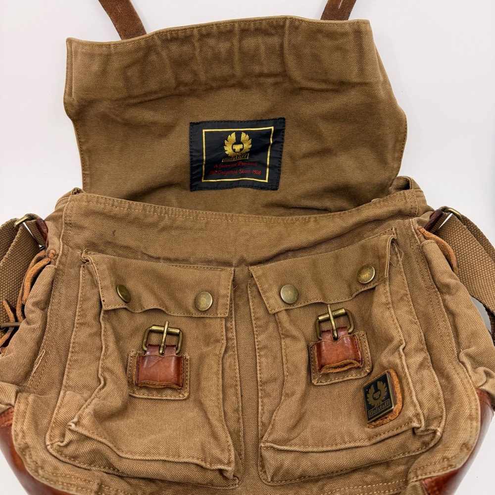 Belstaff 556 Colonial Shoulder Bag in Mountain Brown - Picture 8 of 14